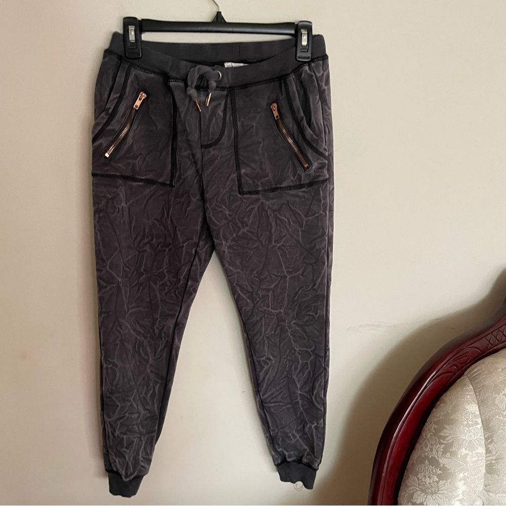 Vintage Havana Acid Marble Gray Cuffed Jogger Sweatpants- Size Small